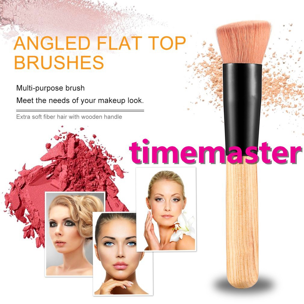 [Hàng mới về] Cọ trang điểm sợi fiber mềm mịn đầu xiên thích hợp cho phấn phủ