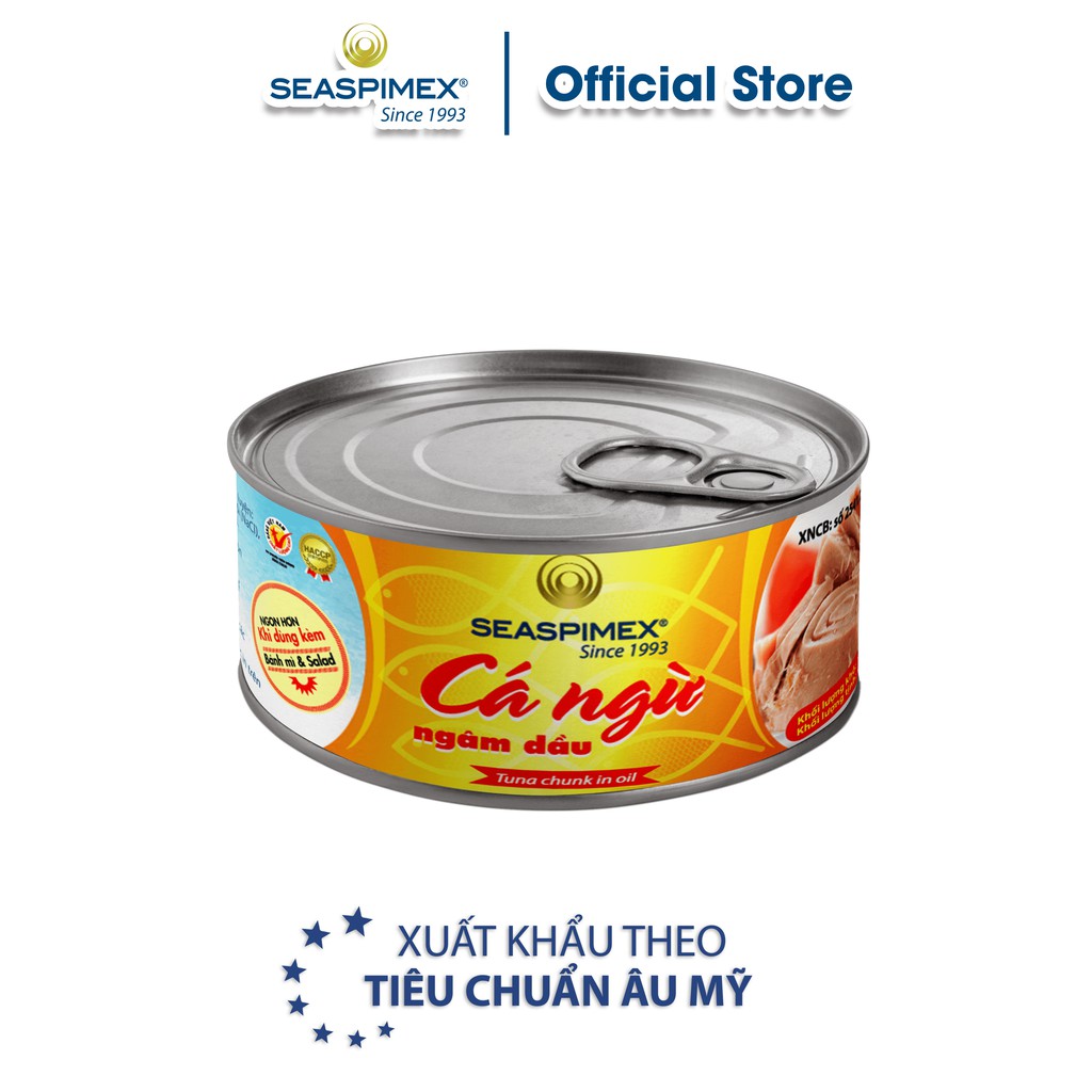 [Mã BMBAU50 giảm 7% đơn 99K] Cá ngừ ngâm dầu SEASPIMEX 185gr