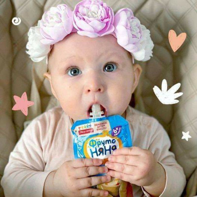 Hoa quả/ Trái cây nghiền Fruto cho bé từ 6m+