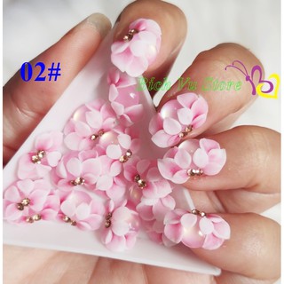 Hoa bột nỗi 4D đính móng 2 cái/ 18k