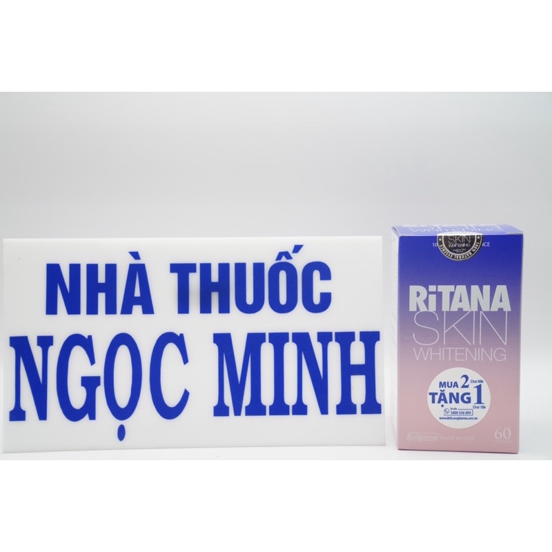 ✅ [Chính Hãng] Ritana Skin Whitening viên uống trắng da