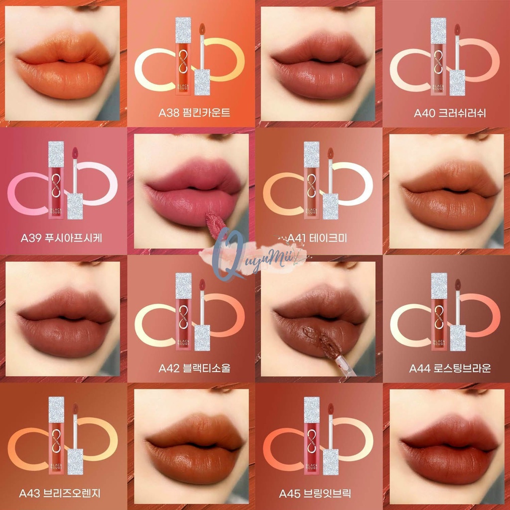 Son Kem Lì Black Rouge Air Fit Velvet Tint Version 8 Ver 8 A38 A39 A40 A41 A42 A43 A44 A45