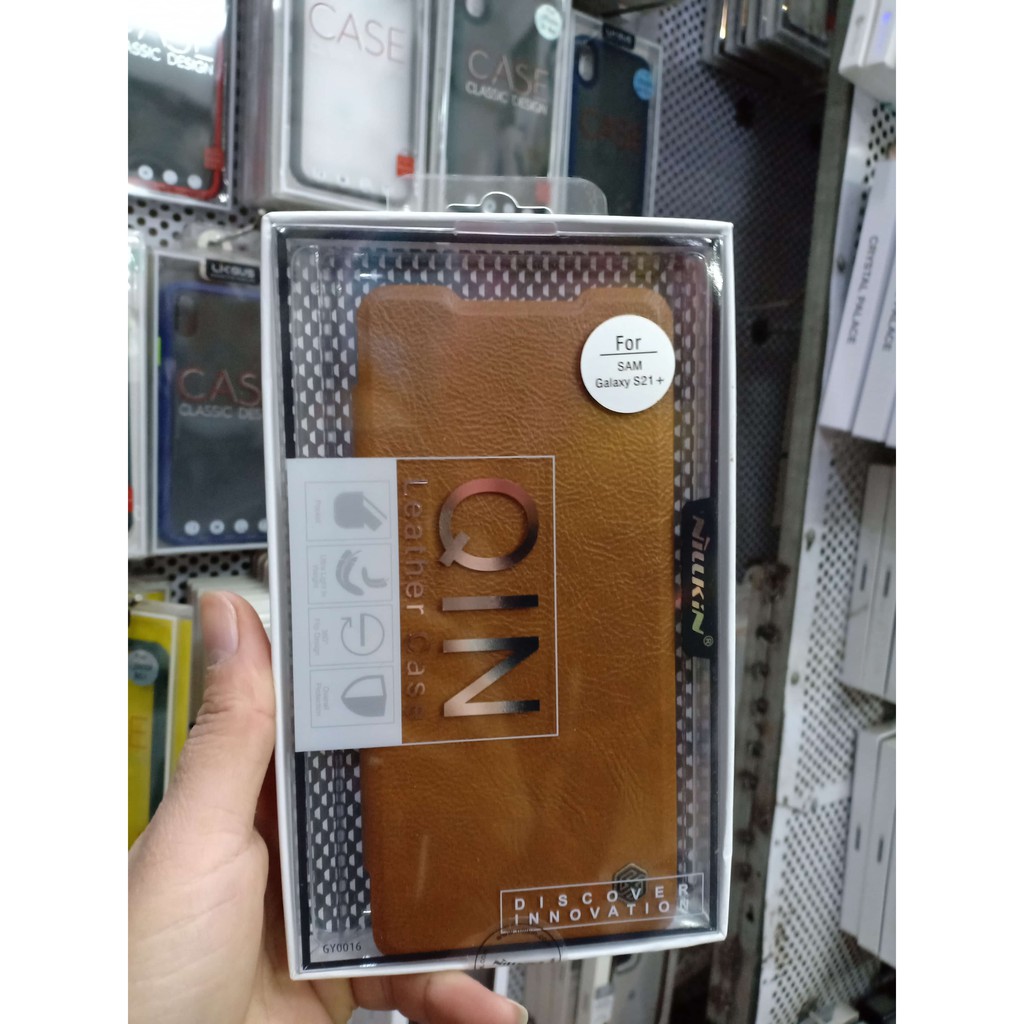 Bao Da Nillkin QIN Cho Galaxy S21+/ S21 Plus/ S21 Ultra Chính Hãng - Có Khe Cài Thẻ