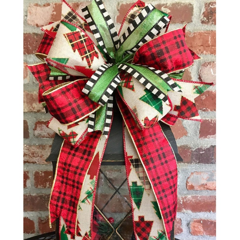 Cuộn Dây Ruy Băng Họa Tiết Bông Tuyết Trang Trí Giáng Sinh DIY