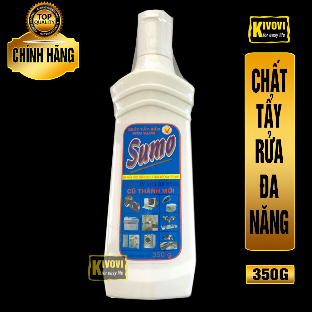 Dung Dịch Tẩy Rửa Đa Năng Sumo 350G Làm Sạch Các Vết Dơ,Ố Vàng,Tẩy Rỉ Sét Inox,Nhôm,Trên Bếp Gas,Lavabo,Gạch Men-Kivovi