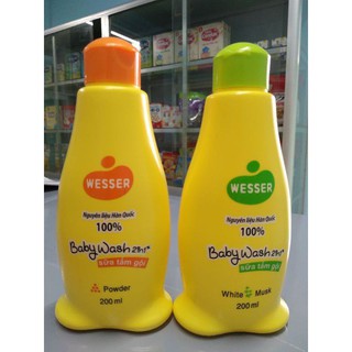 Sữa Tắm Gội WESSER 2in1 Cho Bé - Hàng Chính Hãng - Loại 100ml và 200ml
