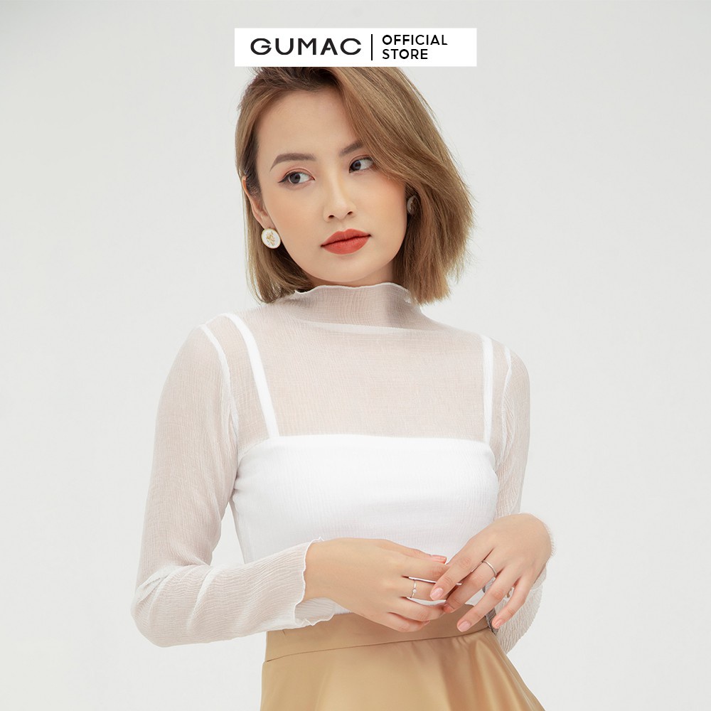 Áo kiểu nữ tay dài GUMAC AB591 [Không kèm áo trong