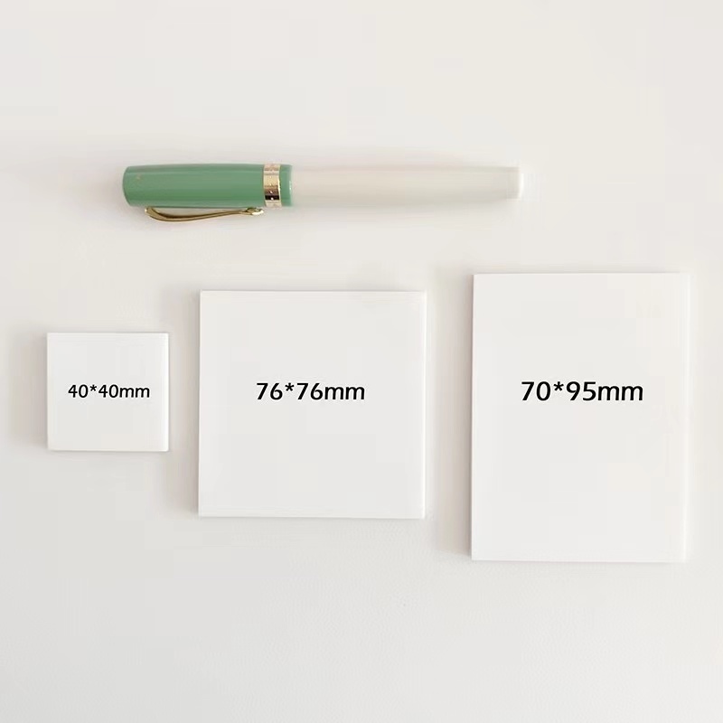 Set 50 Tờ Giấy Ghi Chú Trong Suốt Chống Nước Tự Dính Phong Cách Hàn Quốc