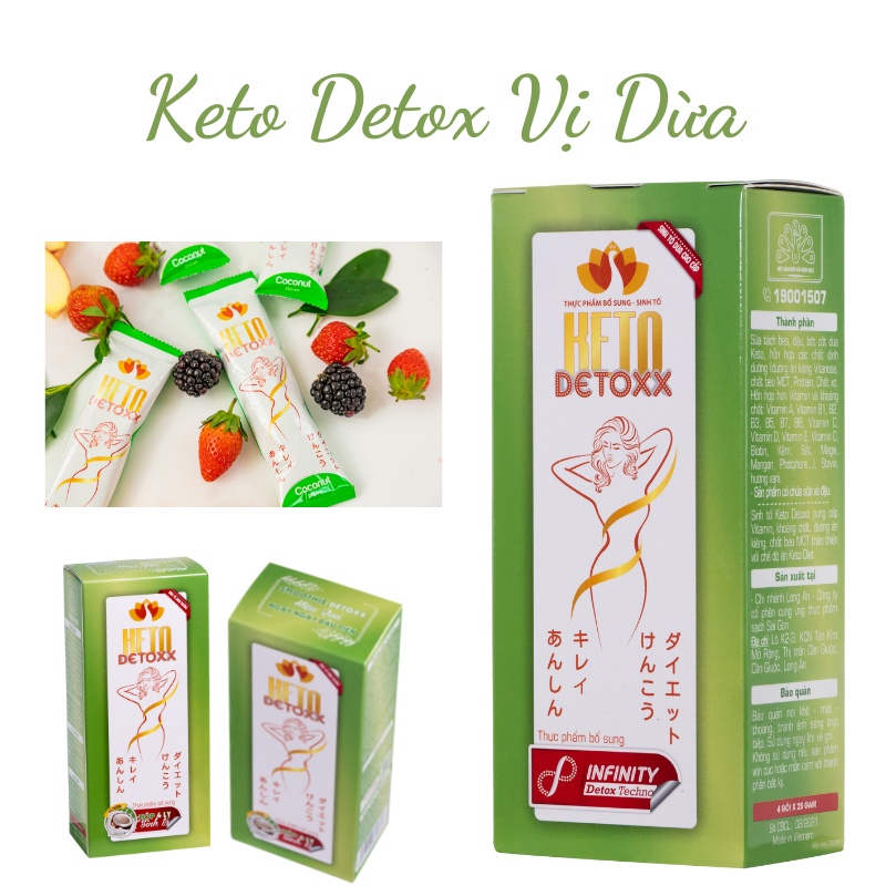 Giảm cân KETO DETOX [CHÍNH HÃNG] giảm mỡ nhanh, giảm bụng, an toàn, đẹp dáng, đẹp da