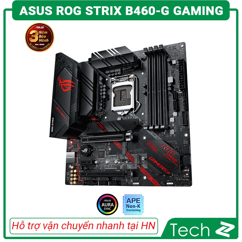 Mainboard ASUS ROG STRIX B460 G GAMING (Intel B460, Socket 1200, m-ATX, 4 khe Ram DDR4)