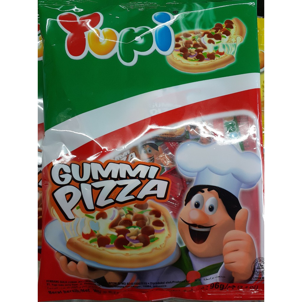 Kẹo dẻo Yupi Pizza gói 96gam