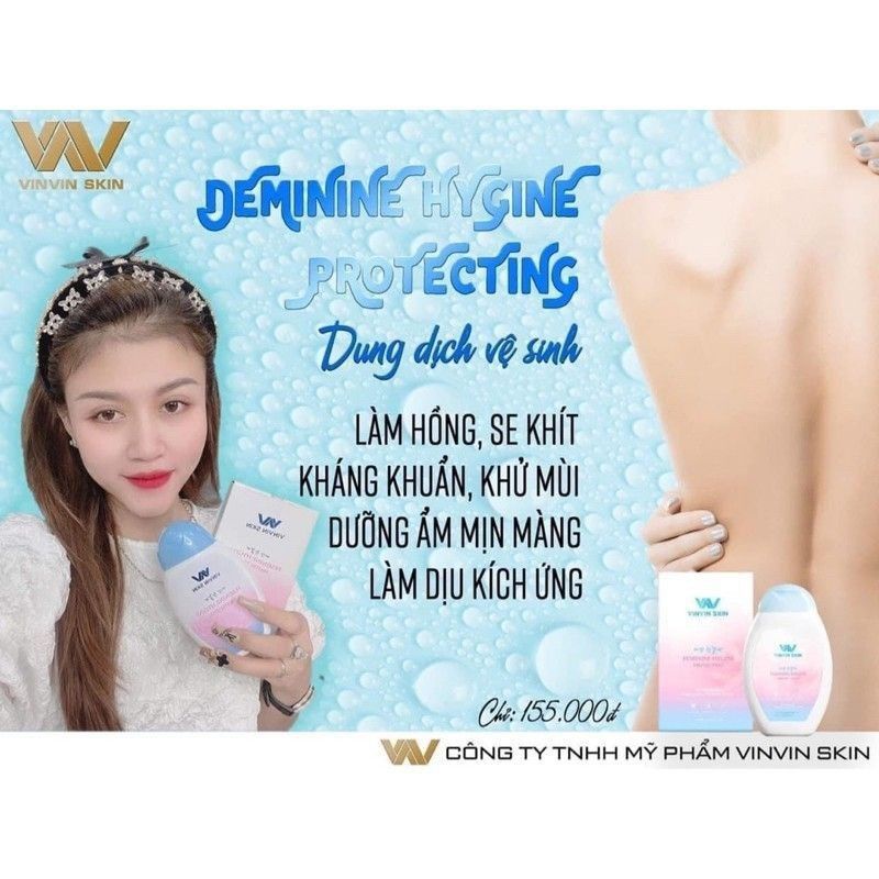 DUNG DỊCH VỆ SINH PHỤ NỮ VINVIN SKIN 150ml( Cam Kết Chính Hãng)