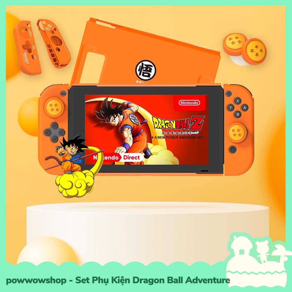 [Sẵn VN - Hỏa Tốc] Set Phụ Kiện Túi, Case Ốp, Hộp Băng Game, Củ Sạc Cho Máy Game Nintendo Switch Dragon B Adventure