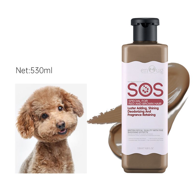 Sữa Tắm Cho Chó Poodle Nâu Đỏ SOS 530ml Chính Hãng