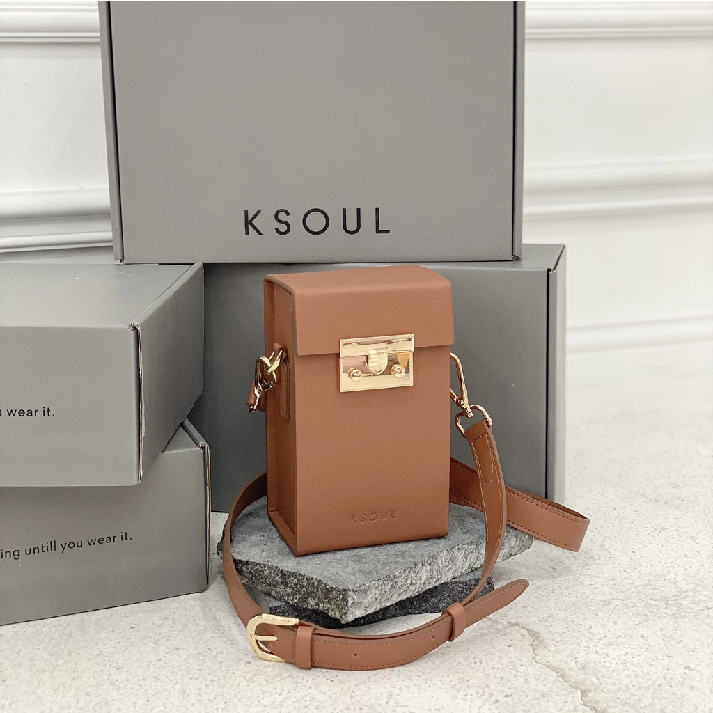 Túi Đeo Chéo DAGON BOX BAG BROWN KSOUL CONCEPT