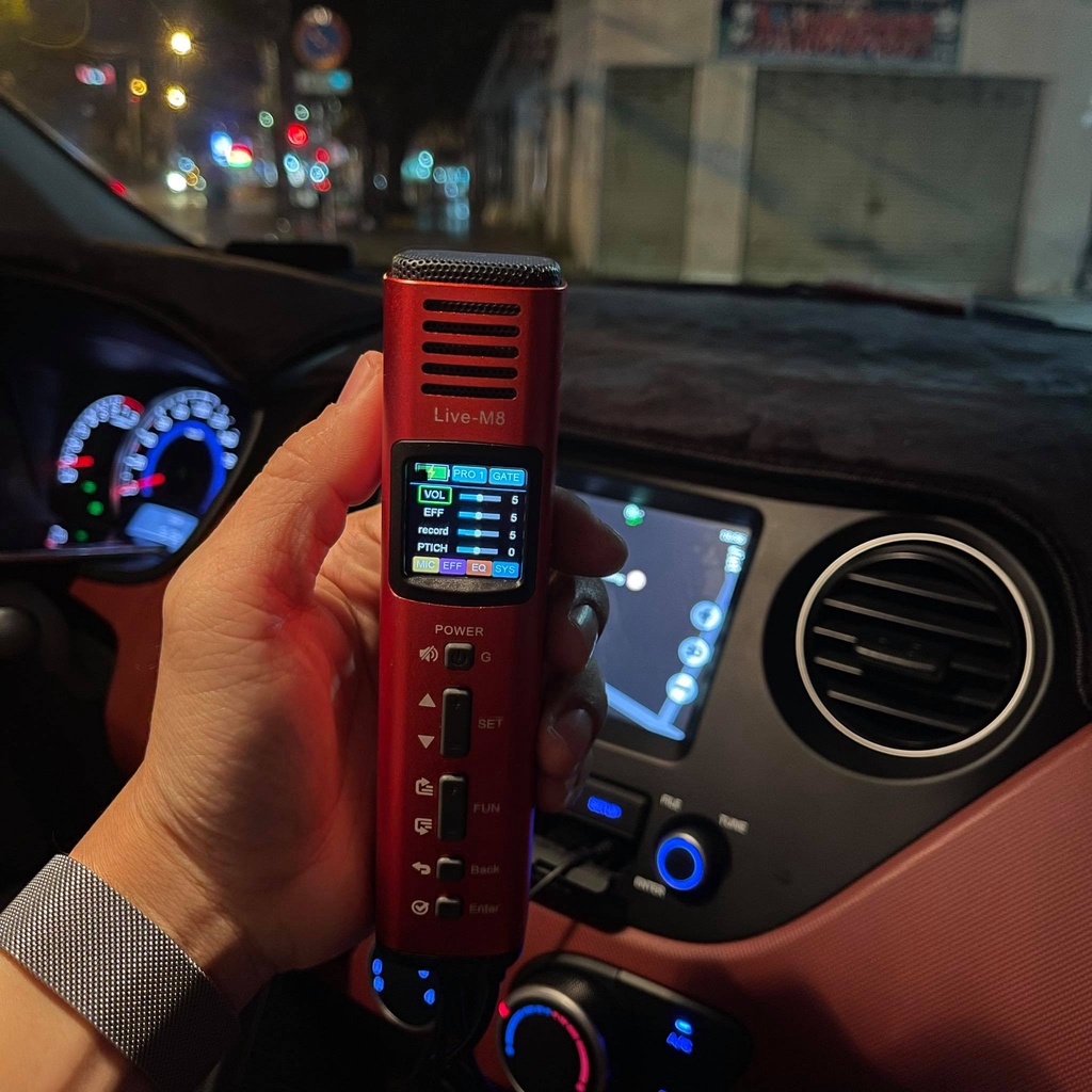 Micro Karaoke - Livestream - Thu Âm 3 Trong 1 Tích Hợp Vang Số Chuyên Nghiệp Cao Cấp Live M8