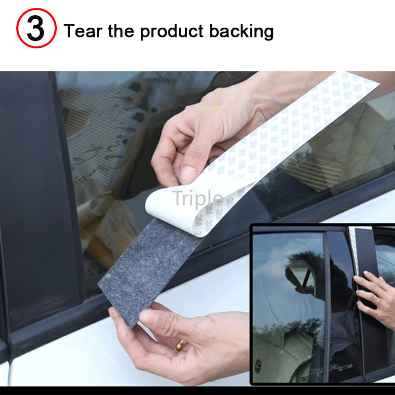 Bộ 8 Miếng Dán Trang Trí Cửa Sổ Xe Hơi Tạo Hiệu Ứng Đàn Piano MG MG5 2020-2021