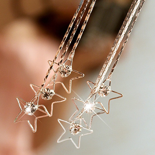 Đôi bông tai dạng rơi hình ngôi sao thời trang cho nữ