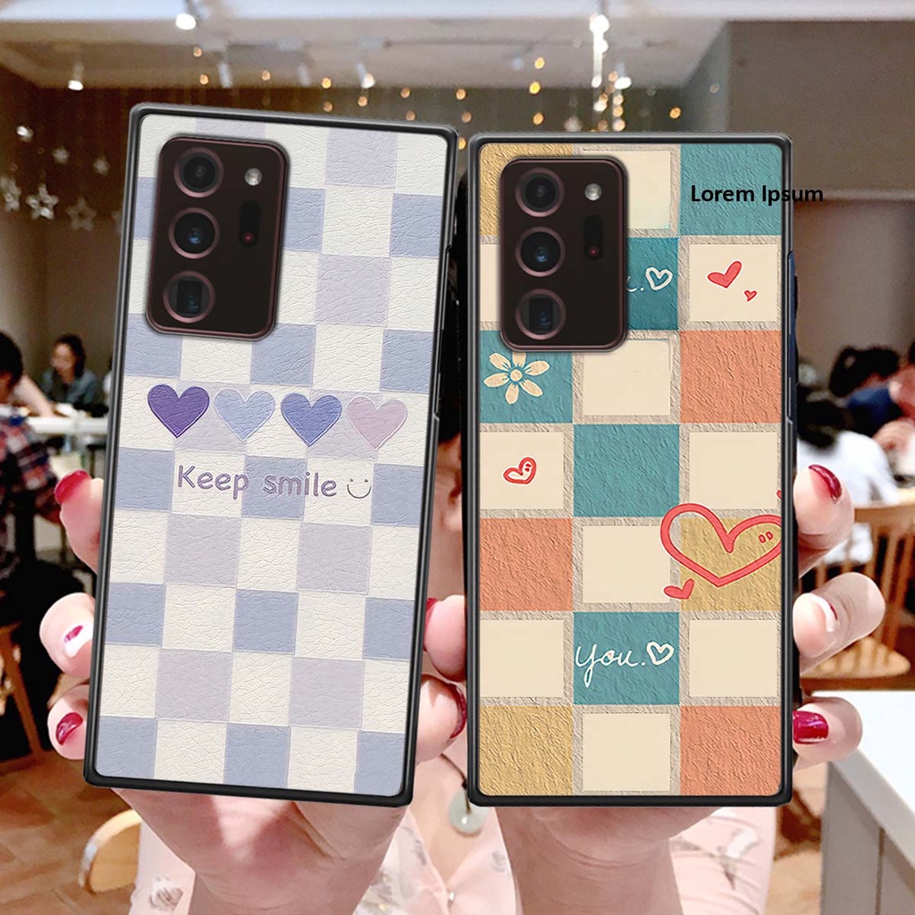 Ốp Samsung Note 20 Ultra caro trái tim cá tính, thời trang siêu đẹp, siêu phong cách