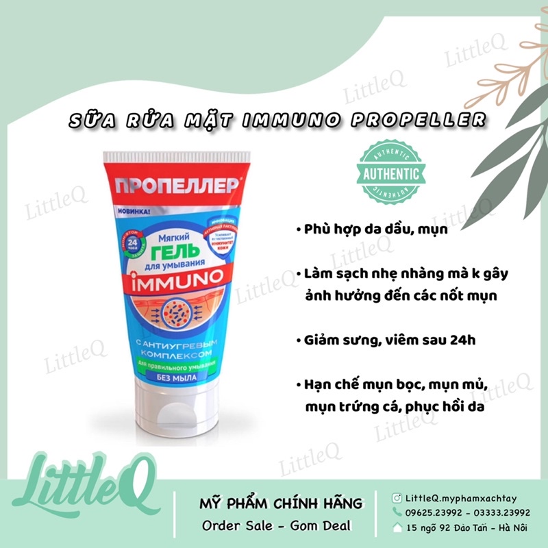 Sữa Rửa Mặt Immuno Propeller cải thiện da mụn