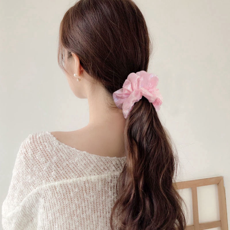 Dây buộc tóc MANYUE co dãn đơn giản thời trang cho nữ