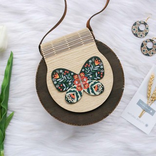 Túi gỗ con bướm xinh vintage