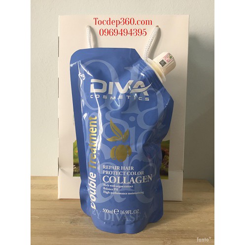 Hấp Diva Collagen siêu mượt 500ml