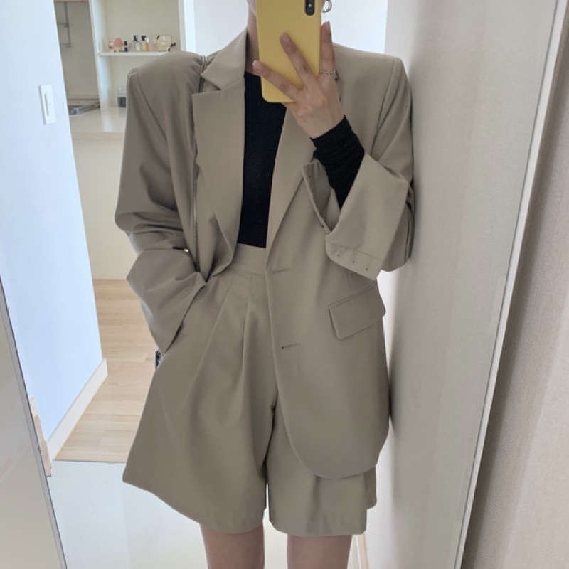 Set áo khoác vest blazer và quần đùi