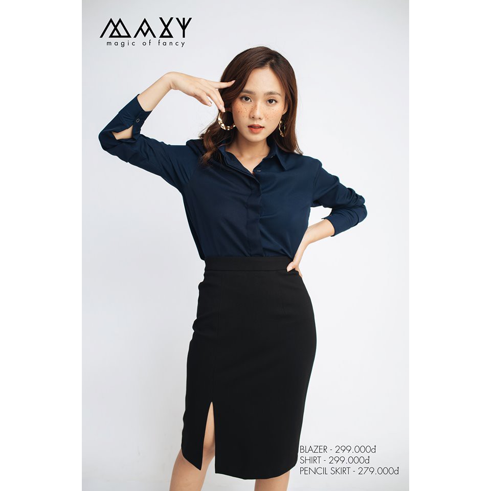 CHÂN VÁY BÚT CHÌ - PENCIL SKIRT -Chân váy chì có xẻ phía trước. | BigBuy360 - bigbuy360.vn