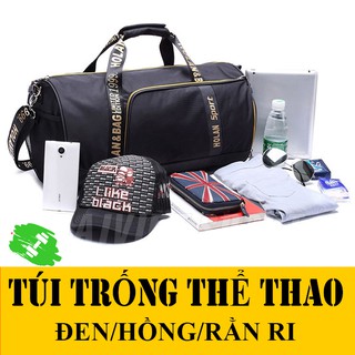 Túi trống thể thao, du lịch chống thấm nước - đen/ hồng/ rằn ri