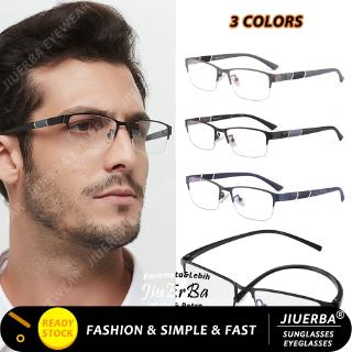Kính mắt gọng kim loại nửa tròng chống tia UV phong cách retro thời trang cho nam