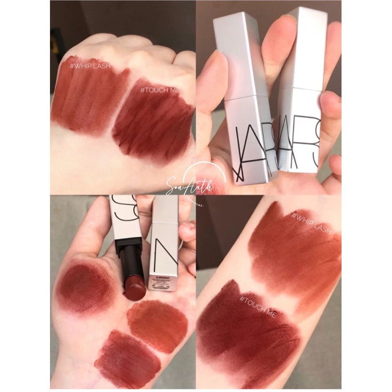 [Bill US] Son dưỡng có màu lì Nars Soft Matte Tinted Lip Balm màu Touch Me, Whip Lash