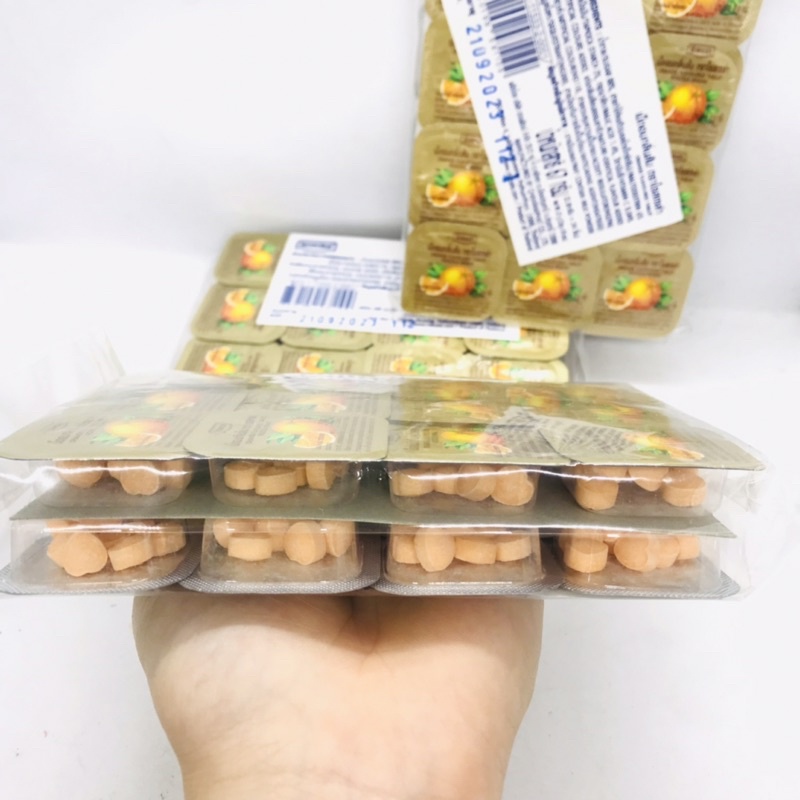 Kẹo Cam Vitamin C Thái Lan Vỉ 24 Hộp