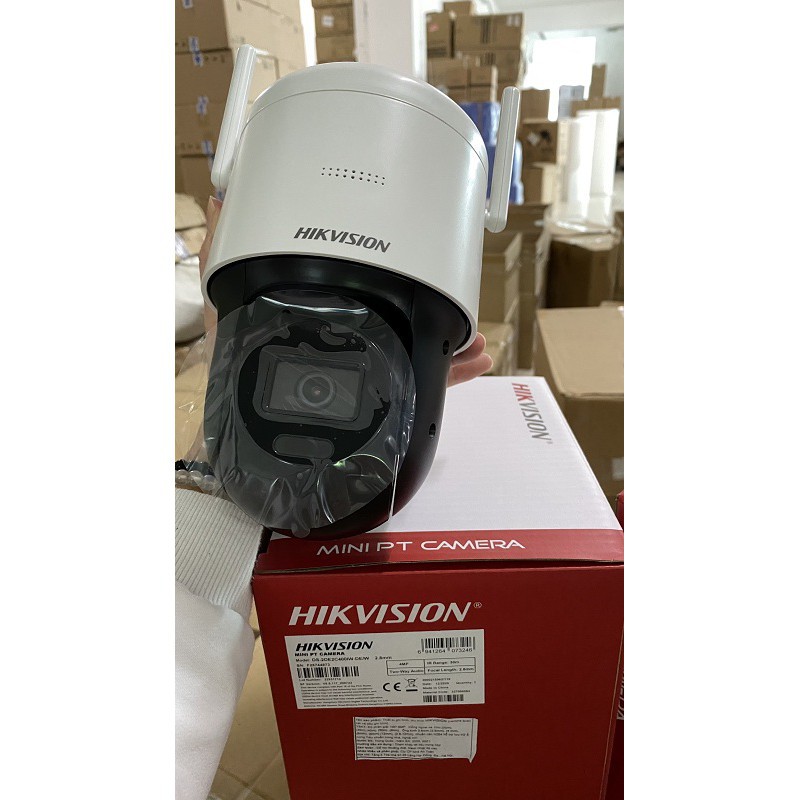 Camera IP 4MP Hikvision DS-2DE2C400IW-DE/W C400, đàm thoại, xoay 360 độ ngoài trời (chính hãng Hikvision Việt Nam)