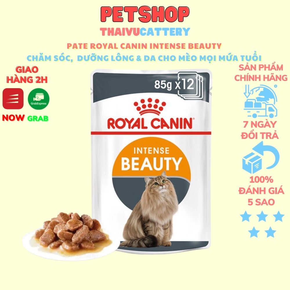 [85g] Pate Royal Canin Intense Beauty Dưỡng Lông &amp; Da Cho Mèo