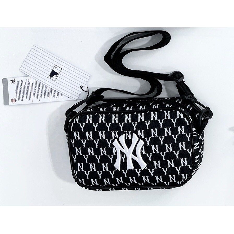 MLB - Túi đeo chéo Mlb Monogram Mini Bag Đen thời trang nữ