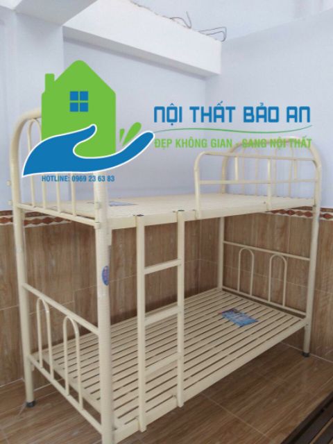 Giường sắt hai tầng Đại Tthành 1M màu đỏ đô | BigBuy360 - bigbuy360.vn