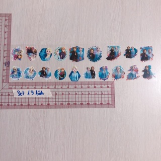 Set sticker hình ủi công chúa elsa