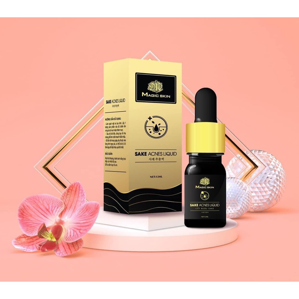 Serum mụn không sưng cốt rượu sake Sake Acnes Liquid Magic Skin - MS.021 | BigBuy360 - bigbuy360.vn