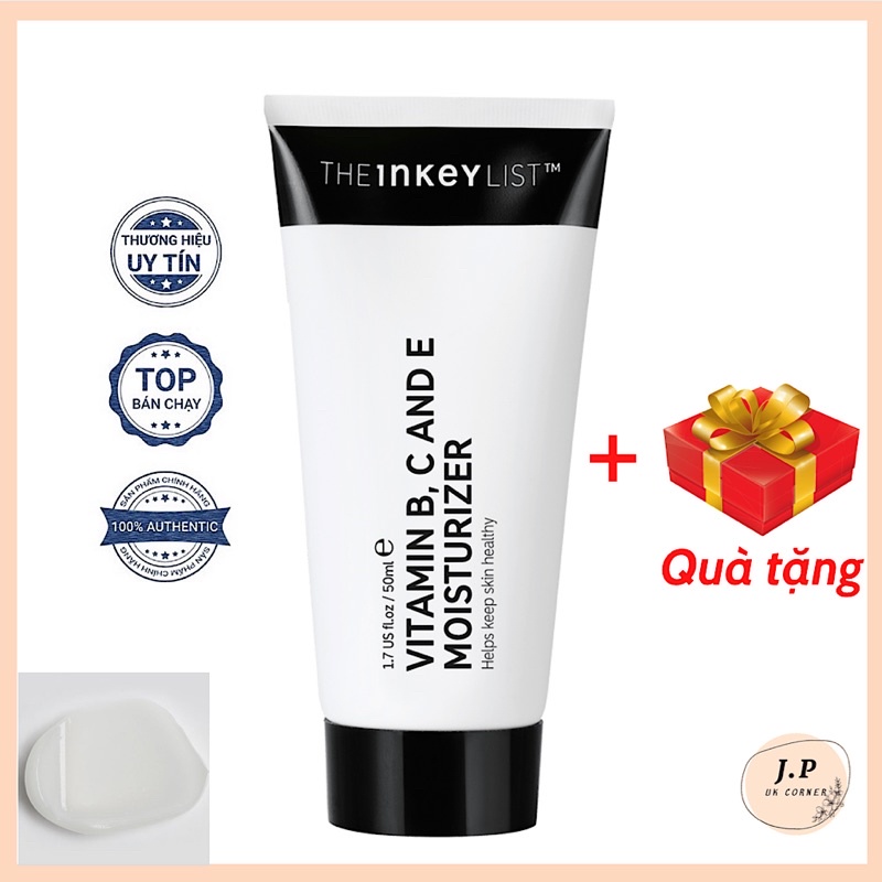 (Auth-kèm bill)Kem dưỡng ẩm The Inkey List  Vitamin B C & E Moisturizer  j.pukcorner