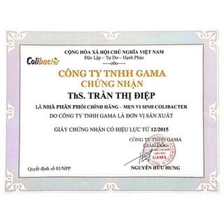 Men vi sinh Colibacter (hàng date mới liên tục)