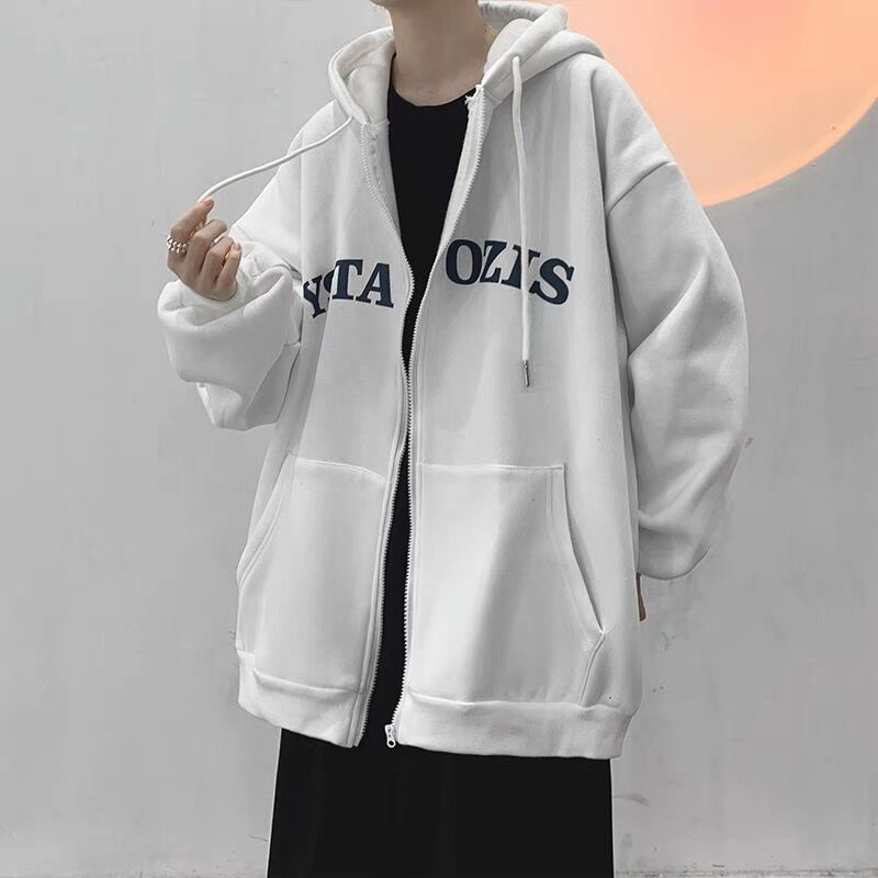 Áo Khoác Thể Thao Có Nón Phối Khóa Kéo Phong Cách Retro Thu Đông Cho Nữ OOP1