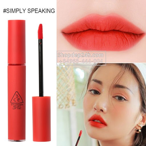 Son kem lì 3CE Velvet Lip Tint chính hãng | Thế Giới Skin Care