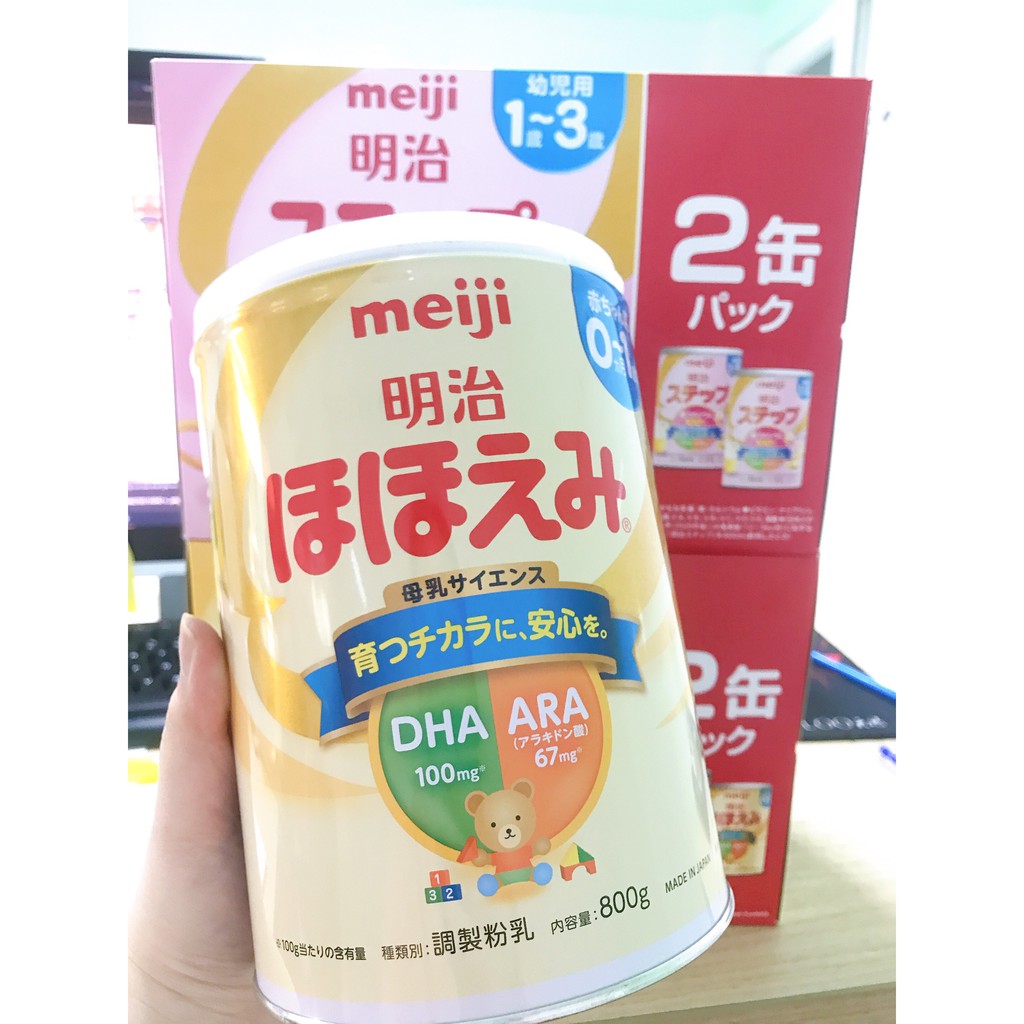 SỮA MEIJI 0-1 & 1-3 NỘI ĐỊA NHẬT BẢN - HỘP 800 GR