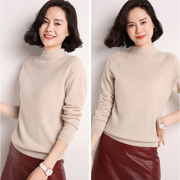 [CÓ SẴN-HÀNG LOẠI 1] ÁO LEN LÔNG THỎ NỮ TAY DÀI PHONG CÁCH HÀN QUỐC | BigBuy360 - bigbuy360.vn