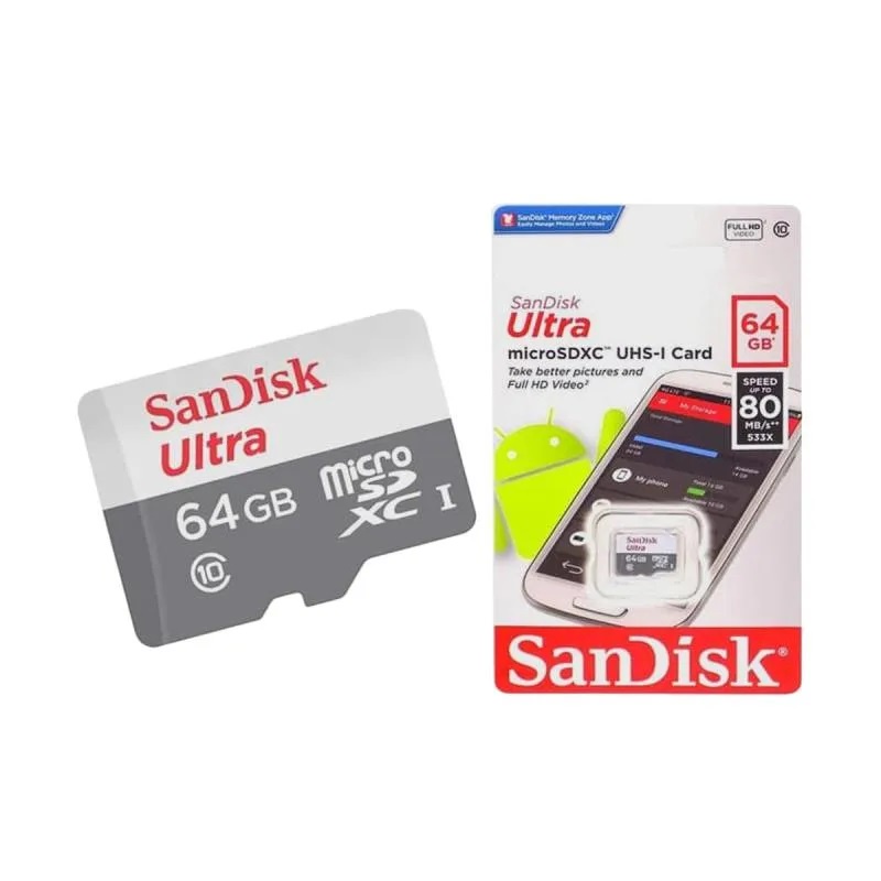 Thẻ Nhớ Sandisk Ultra 64Gb Chip AS Class 10 100MB/s Siêu Bền