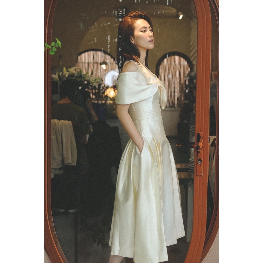 Đầm xòe dự tiệc thiết kế trễ vai cao cấp sang trọng - CAT BOUTIQUE - DX123