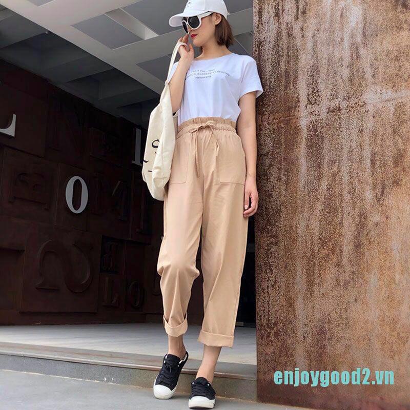 quần ống rộng Lưng Thun Thời Trang Cho Nữ | BigBuy360 - bigbuy360.vn