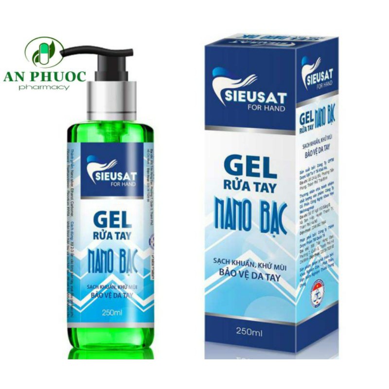(Chính hãng) Gel rữa tay khô SIEUSAT Nano bạc 500ml | BigBuy360 - bigbuy360.vn
