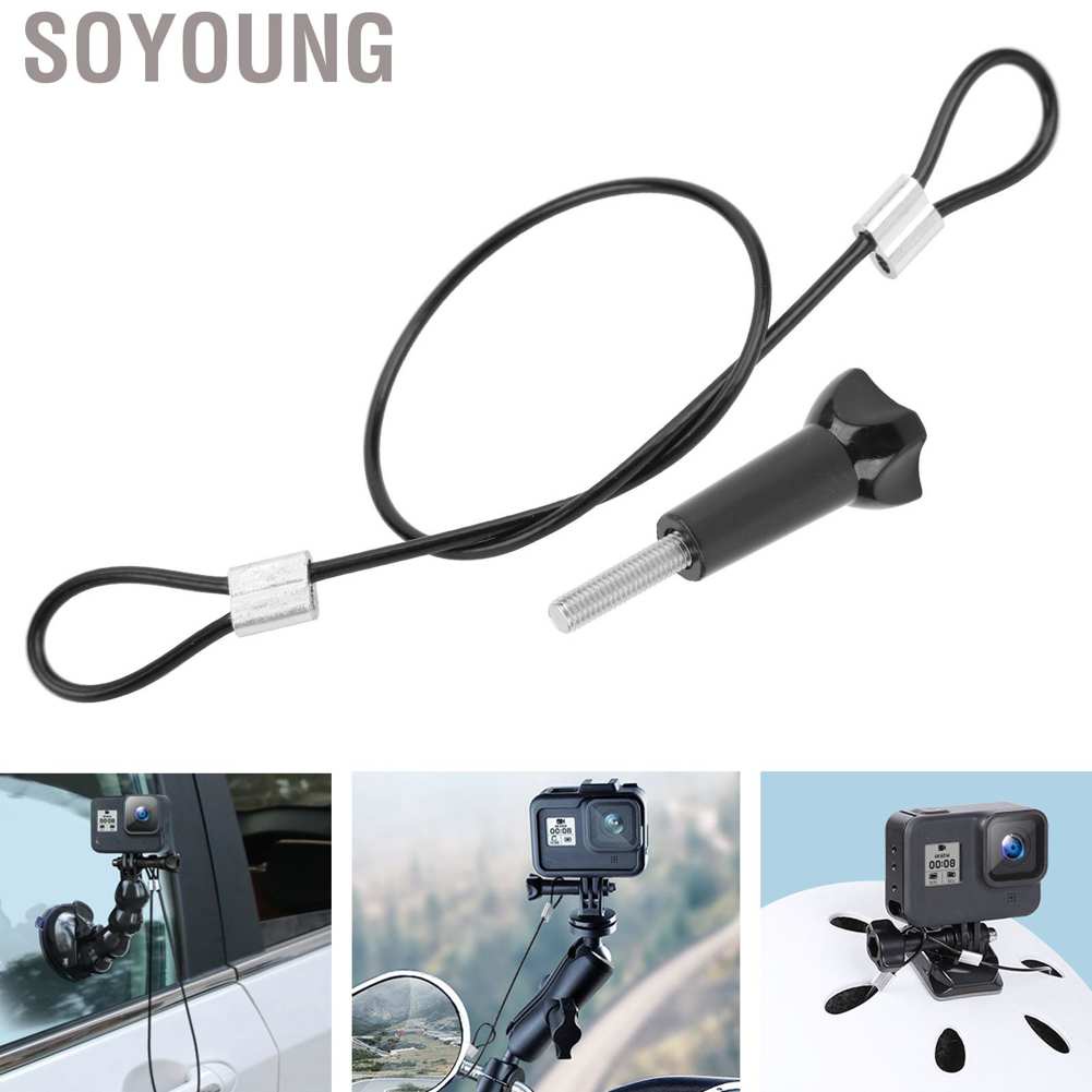 Dây đeo cổ tay bằng thép không gỉ Soyoung 30cm với ốc vít 1/4 inch cho GOPRO/DJI OSMO | BigBuy360 - bigbuy360.vn